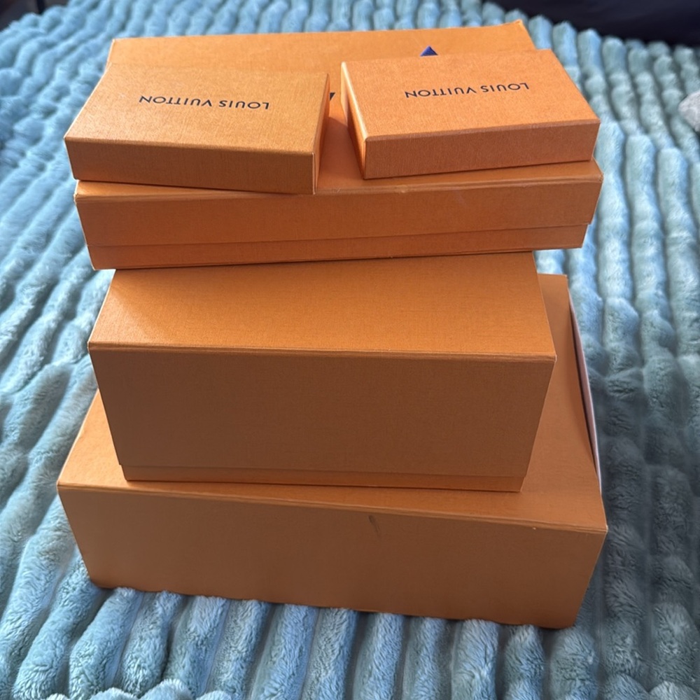 Louis Vuitton Orange and Blue Gift Box Collection